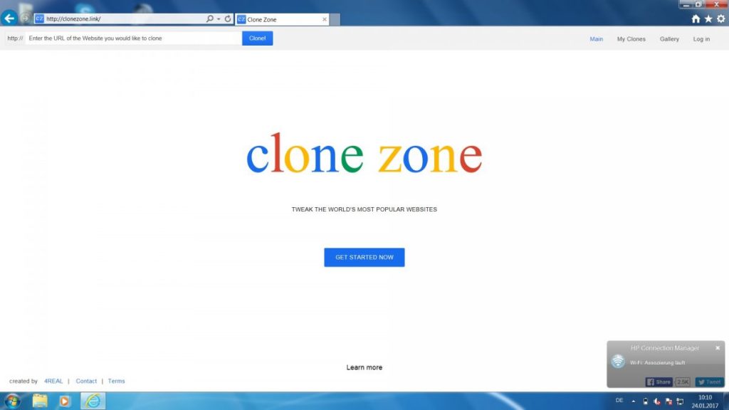 CloneZone: Startseite
